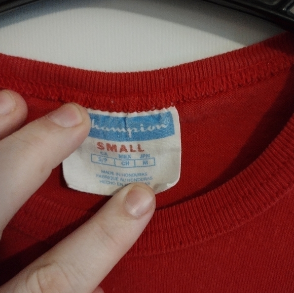 CHAMPION Embroidered Logo T Shirt Size Small - Picture 3 of 5